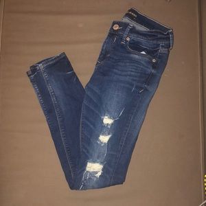 Express ripped denim leggings jeans